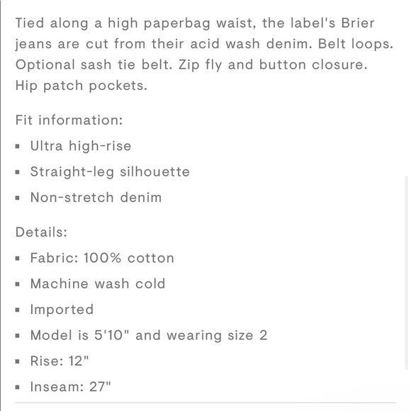 Ulla Johnson Brier Jeans - Picture 7 of 8